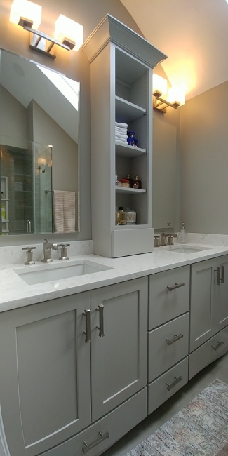 Andover Master Bath his and hers