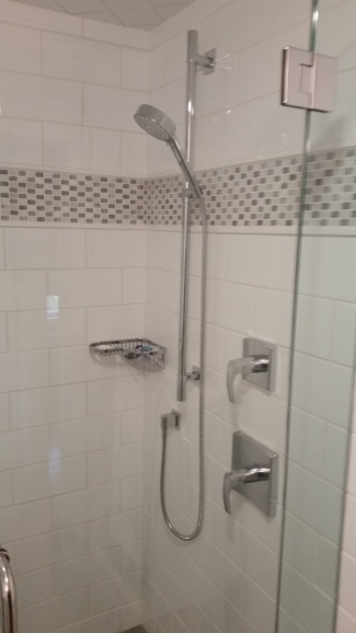 Remodeled bathroom in Belmont Shower