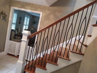Remodeled staircase in Andover, MA